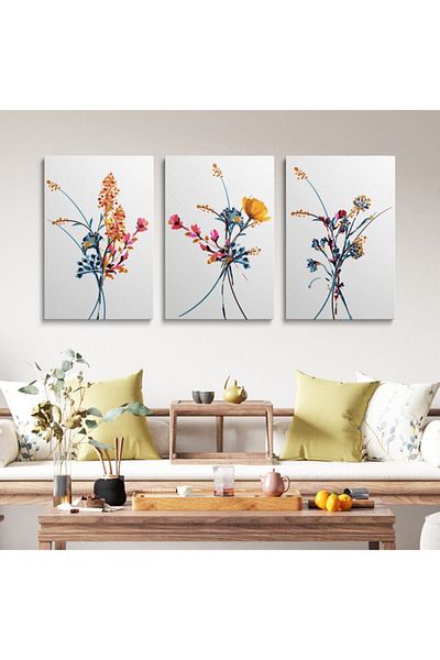 HOMEPACK Σετ ζωγραφικής τοίχου σε καμβά 3 τεμαχίων Canvas Hp071