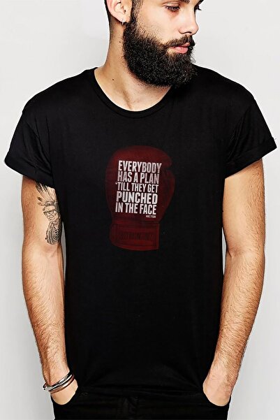 QIVI Mike Tyson Svi imaju bokser Štampano Crna muška Pleteno majica T-shirt T...