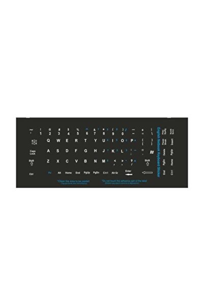 Brs Ingilizce Etiket Klavye Için Çıkartma Harf Sticker Pvc