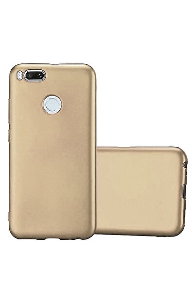 Molly Xiaomi Mi A1 Uyumlu Gold Mat Silikon Kılıf