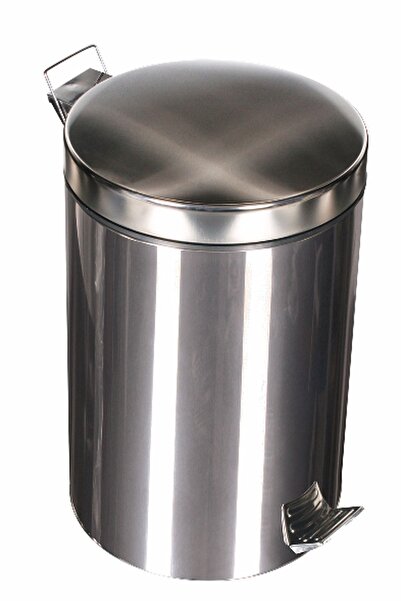 KG-GOLDPAPER Pedallı Paslanmaz Plastik İç Kovalı Çöp Kovası Sn 215 12 Lt