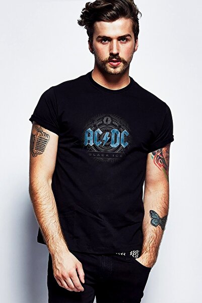 QIVI Plava T-shirt majica sa svetlucavim AC/DC logotipom za iPad Air Metal Št...