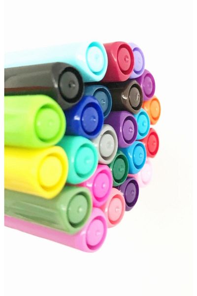 Gıpta Fineliner 0.4mm 24 Color Crystal Set with Pen Holder