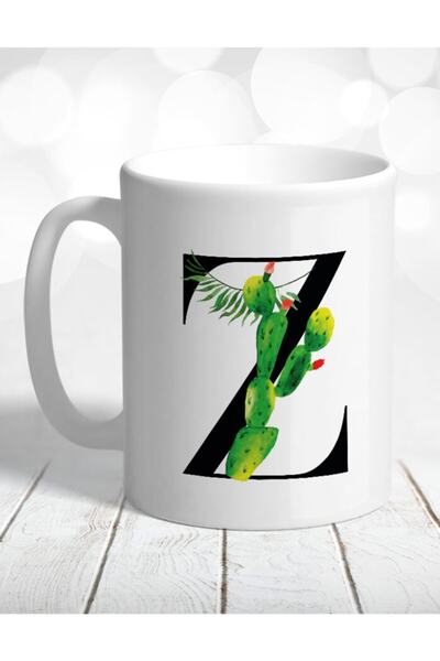 Atölye Çizgi Cactus Mug with Letter Z