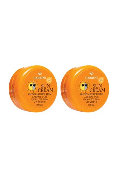 Gabrini Sun Cream Havuç 100 Ml X 2 Adet