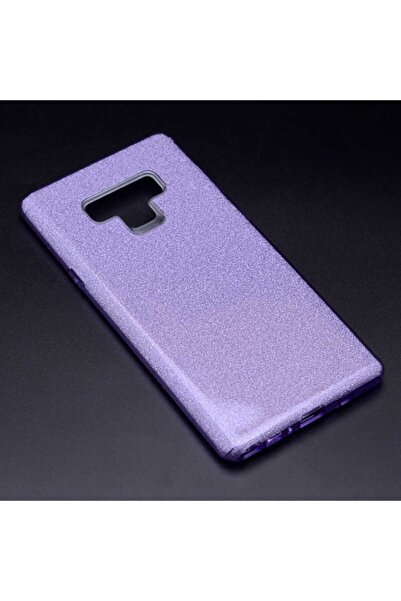UnDePlus Samsung Galaxy Note 9 Kılıf Simli Parlak Shining Kapak Mor