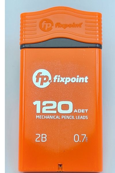FixPoint قلم رصاص ميكانيكي 120 قطعة، 0.7 "برتقالي