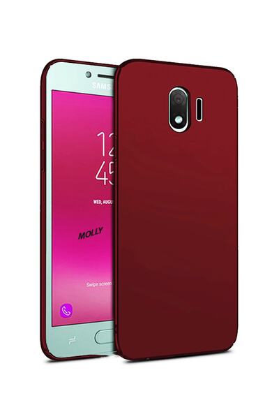 Molly Galaxy Grand Prime Pro Uyumlu Bordo Mat Silikon Kılıf