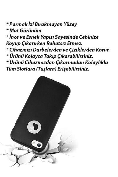 Molly Iphone 5/5s Uyumlu Mavi Mat Silikon Kılıf