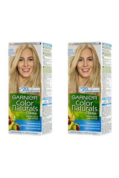 Garnier Color Naturals 111 Ekstra Açık Doğal Küllü Sarı 2'li