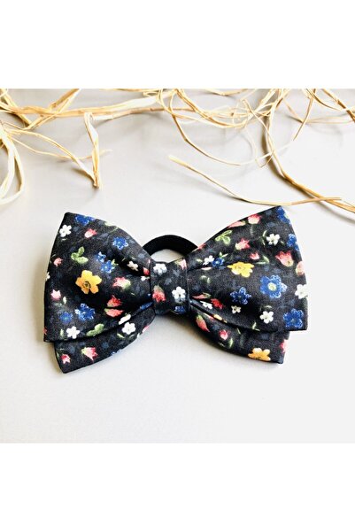 seyranat Agrafă de păr pentru fetiță, de culoare neagră, cu flori crocante, d...