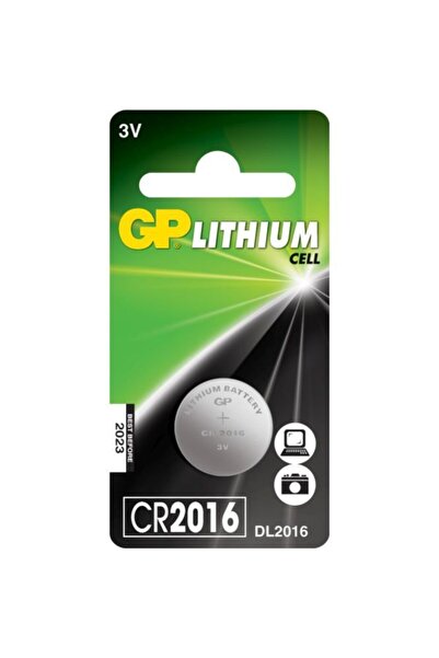GP 3v Lityum Düğme Pil Cr2016-u1 Tekli Paket