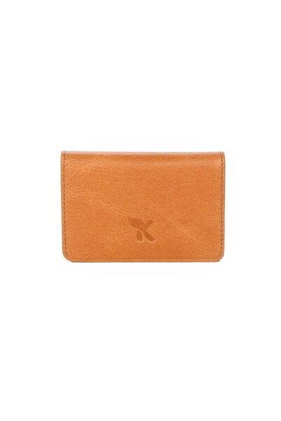 Karalı Deri Karalı Hakiki Deri Crazy Kutu Kartlık K545 Camel