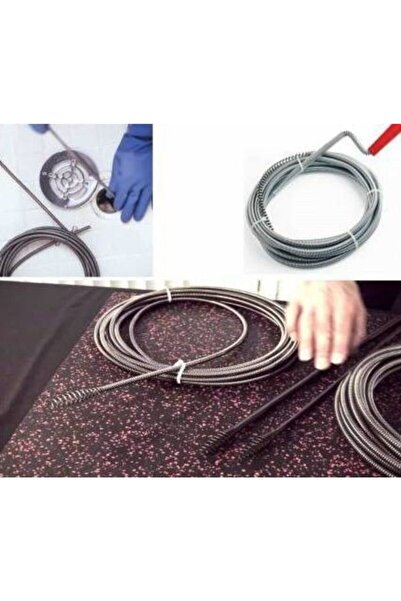 Genel Markalar 5 Metre Lavabo Açma Teli Susta Tıkalı Banyo Lavabo Deliği Gider Boru Açma Teli