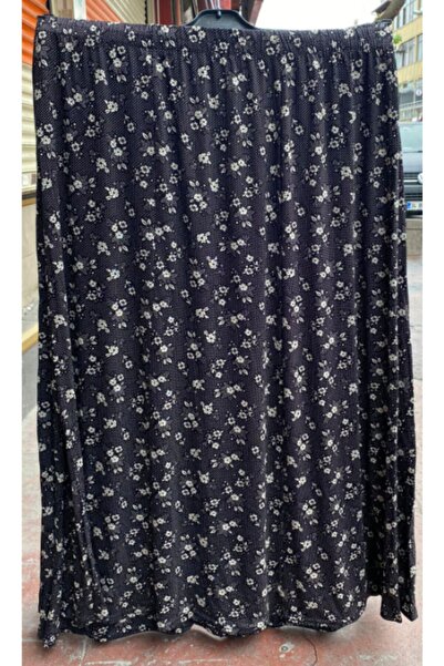 Nacar Anne Çiçek Desenli Lastikli Viscon Etek