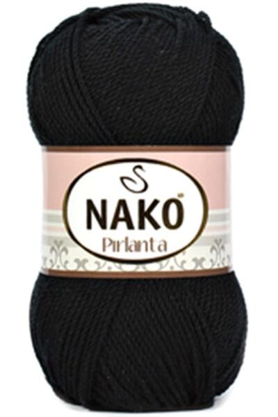 NAKO Pırlanta Amigurumi El Örgü Ipi 217 Siyah