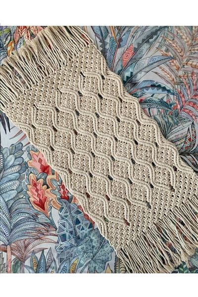 Foksan Deri Macrame Runner - Κάλυμμα τραπεζιού σουπλά