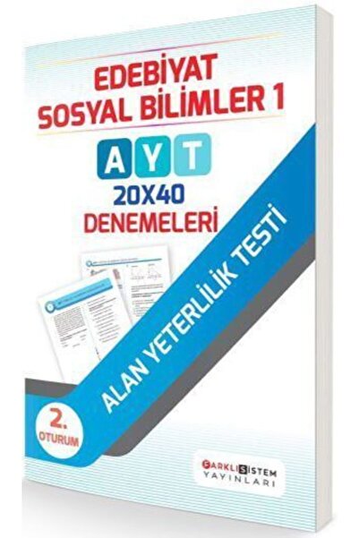 Farklı Sistem Yayınları Farklı Sistem Yks Ayt Edebiyat Sosyal Bilimler 1 20x4...