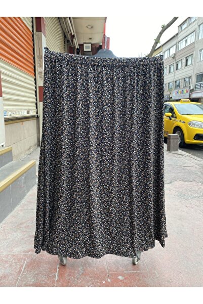 Nacar Anne Lastikli Desenli Etek