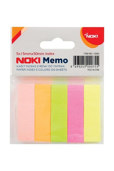 Noki Memo Post It 5 Colors 100 Sheets 12 Pack