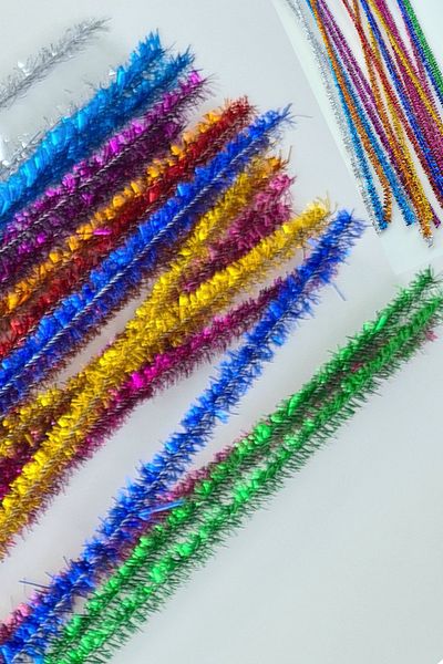 TGB Wire Glitter Chenille 30 cm 20 Pieces