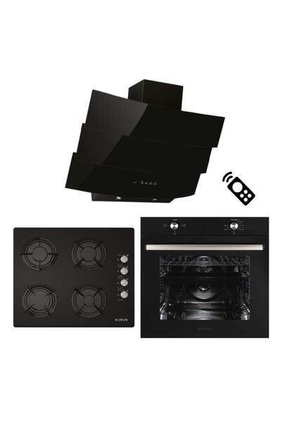 Alveus Century 604 Siyah 3'lü Ankastre Set