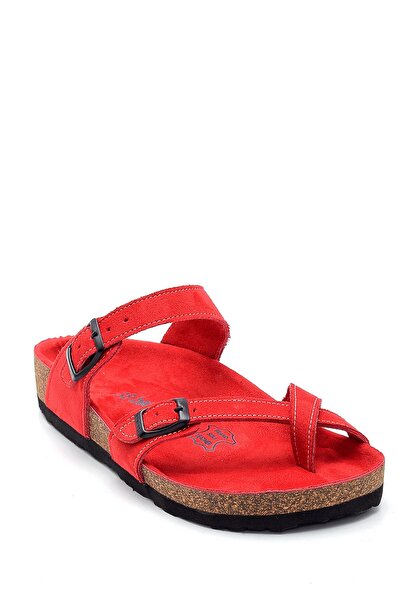 Bequemere Women's Cork Sole Suede Model Orthopedic Slippers 106qc