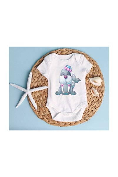 Generic Brand Baby Cute Seal Baby Bodysuit