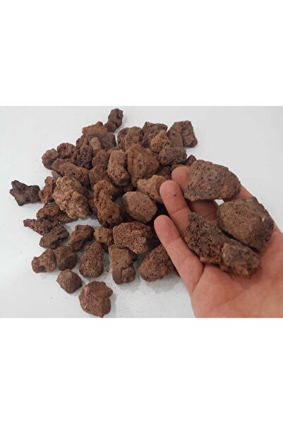 Doğalsan Tarım İri Kırmızı Dekoratif Volkanik Pomza Taşı 2-4 cm 20 lt