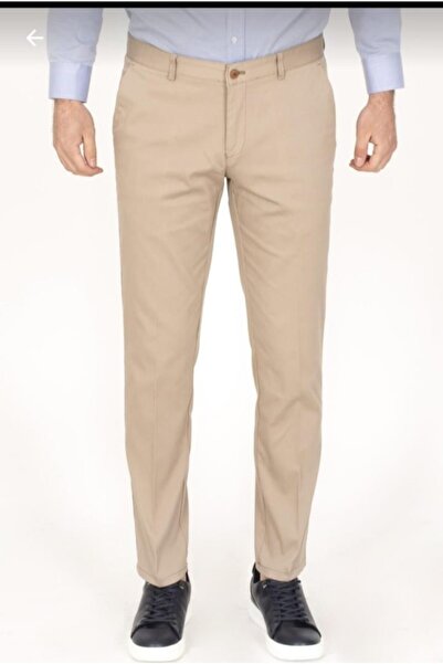 MaviMoure Erkek Klasik Kesim Keten Pantolon
