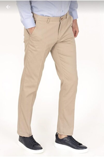 MaviMoure Erkek Klasik Kesim Keten Pantolon