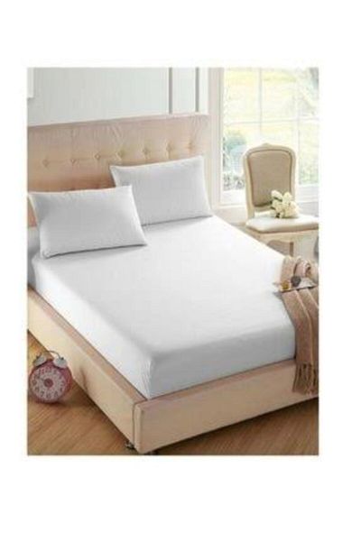 sedali home White Double Elastic Sheet Set