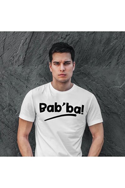 IŞILAY REKLAM Tricou Adana cu imprimeu Bab'ba alb unisex