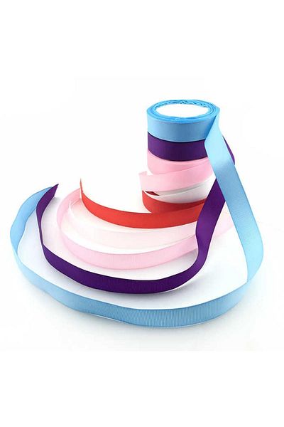 ELGALA Ribbon Grosgrain Ribbon 2 Cm Pink Color 10 Meters Ribbon