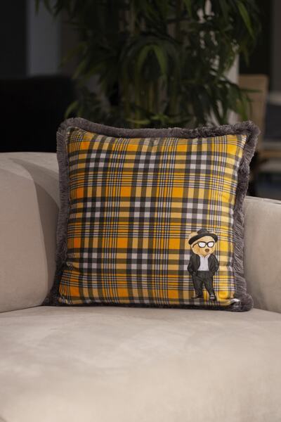 Adawall بدلة تيدي وسادة رمي مزخرفة