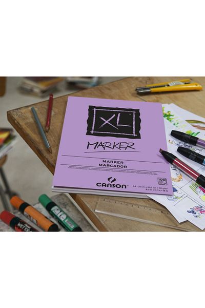 Canson Xl Marker 70gr100pA4 Drawing Notebook