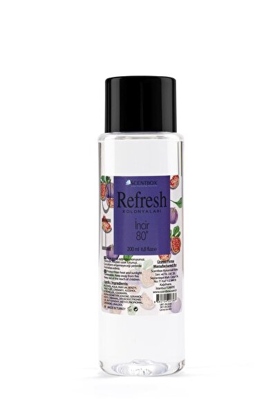 SCENTBOX Refresh Kolonyaları 200 Ml 80° Incir Kolonyası