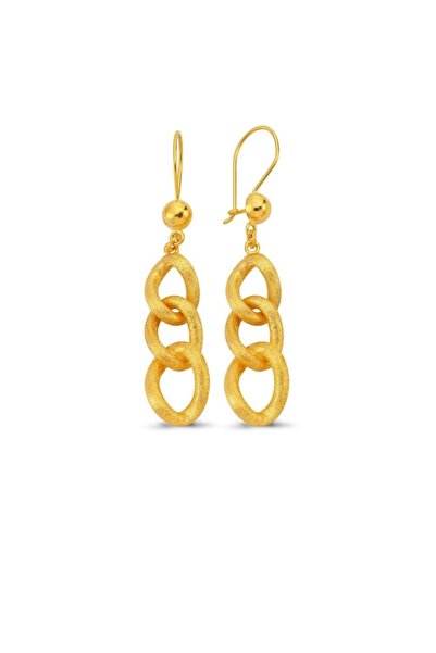 BİLEZİKHANE Kadın  Uzayyolu Mat Üçlü Küpe