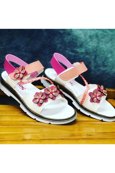 ŞİRİNGENÇ Sandale ortopedice florale pentru fete