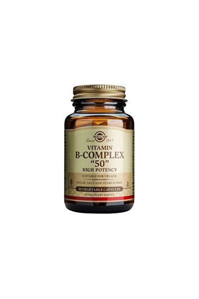 Solgar Vitamin B-komplex 50 Kapsül