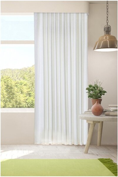 ISSA PERDE Krem Güneşlik Saten