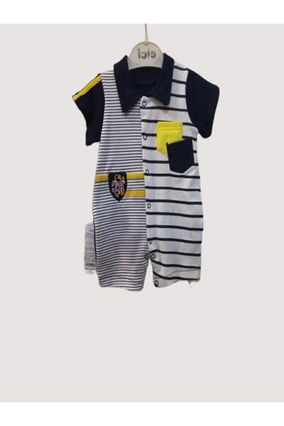 CEBECİ TİCARET Baby Jumpsuit Cotton Combed Cotton Striped