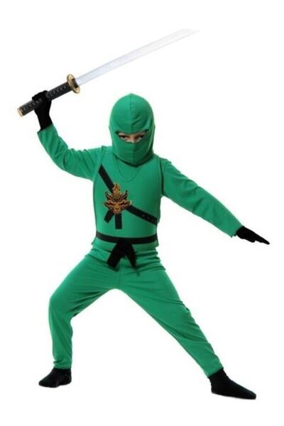 Bkmc Ninjago Kostümü + Kılıç Kalkan Seti