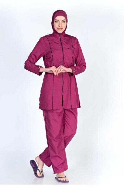 ALFASA Pearl Plum 2011 Costum de baie hijab clasic marime intreaga