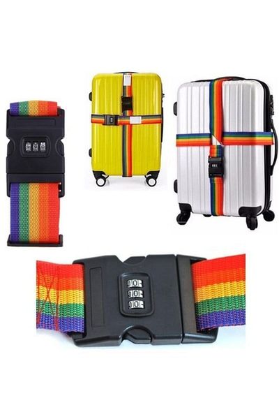 hitteknoloji Combination Belt Type Suitcase Lock - Can Write Your Own Name on It - Fits All Bags