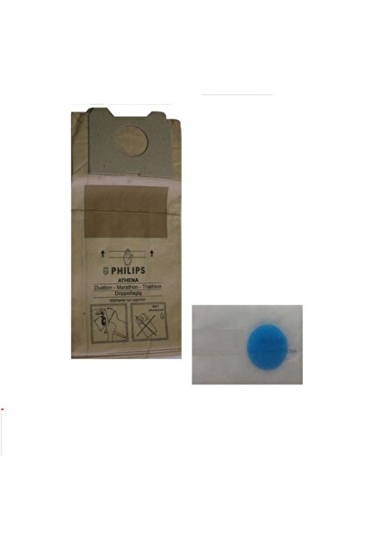 Supurgeavm Philips Athena Triathlon - 5 χάρτινες σακούλες σκόνης + σετ φίλτρων