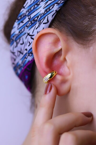 MySilvers Gümüş Kutup Yıldızı Kıkırdak Küpe