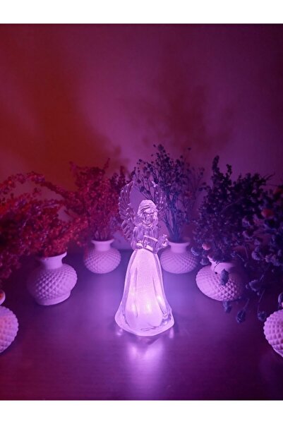kutusuyla Dekoratif Led Işıklı Renk Değiştiren Melek Gece Lambası