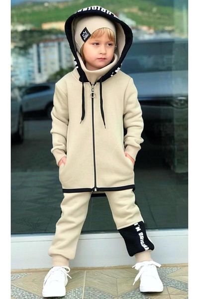 Riccotarz Boy's Beret Original Cool μπεζ αθλητική φόρμα