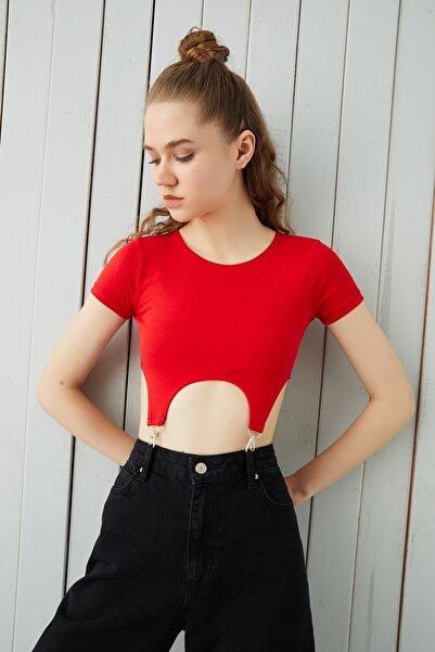 Bipantolon ربطة عنق نسائية حمراء مفصلة